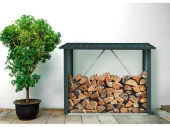 Floraworld Kaminholzregale|Kaminholzregal XL 217 cm x 89 cm x 154,5 cm