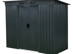 Floraworld Gartenschränke|Metall-Gerätehaus Anthrazit 2,69 m²