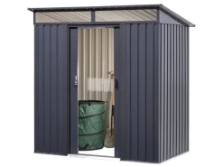 Metall-Gerätehaus Anthrazit 2 m²*Floraworld Clearance