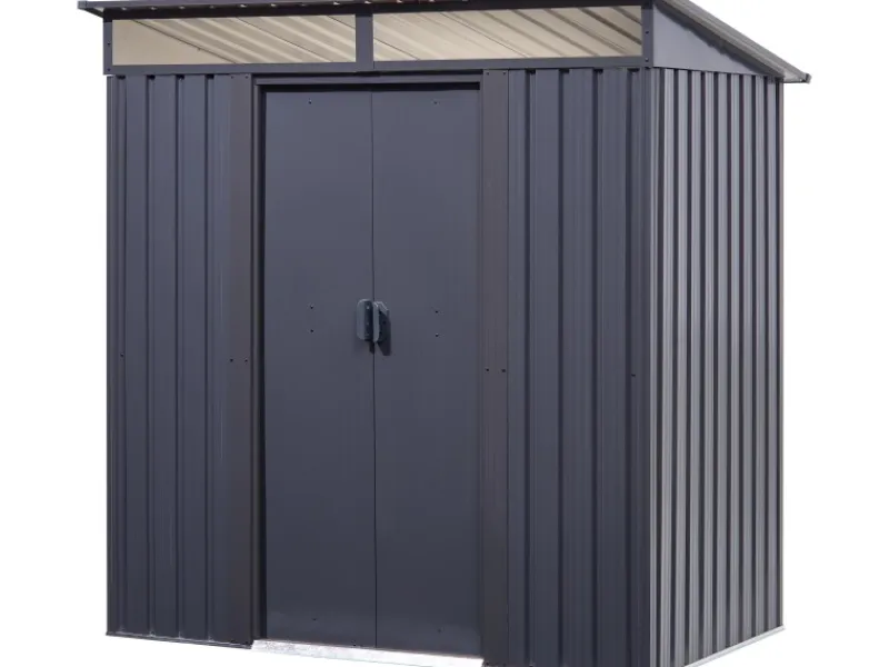 Metall-Gerätehaus Anthrazit 2 m²*Floraworld Clearance