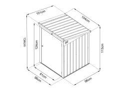 Mülleimer-Garage 104 cm x 101 cm*Floraworld Sale