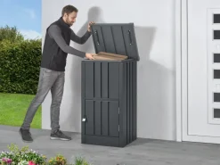 Paketbox Stahl Profiliert Abschließbar 109 x 63 x 55 cm Anthrazit*Floraworld Clearance