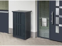 Paketbox Stahl Profiliert Abschließbar 109 x 63 x 55 cm Anthrazit*Floraworld Clearance