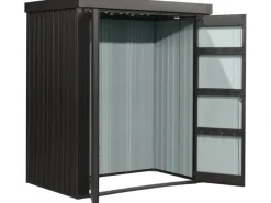 Premium Geräteschrank mit Flachdach 153 x 185 x 98 cm*Floraworld Best