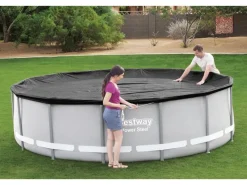 Bestway Aufstellpools|Flowclear PVC-Abdeckplane 427 x 427 cm