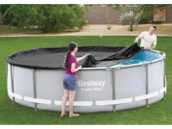 Bestway Aufstellpools|Flowclear PVC-Abdeckplane 427 x 427 cm