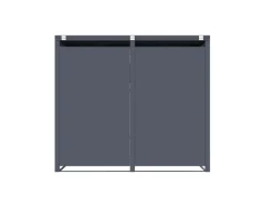 FM-SOLAR Mülltonnenbox Anthrazit für 2 Mülltonne* Hot