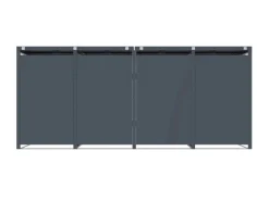 FM-SOLAR Mülltonnenbox Anthrazit für 4 Mülltonne* Hot