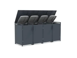 FM-SOLAR Mülltonnenbox Anthrazit für 4 Mülltonne* Hot