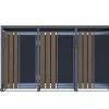 FM-SOLAR Mülltonnenbox Holz/Plexiglas für 3 Mülltonne* Hot
