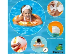 Wassersport|Wasserspielzeug|Freds Swim Academy Schwimmreifen Classic Orange 2 Jahre - 6 Jahre