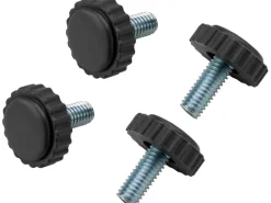 Gartentische|Fußkappen Set für Gartentisch Sacramento Stahlgeflecht