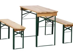 Fun Star Festzeltgarnitur Biermöbel Beige 3-tlg. 110 x 50 cm* Outlet