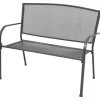 Gartenbank 108 cm Stahl und Drahtgitter Anthrazit*furnicato Discount