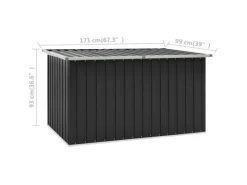 Gartenbox Anthrazit 171x99x93 cm*furnicato Clearance
