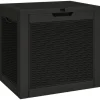 furnicato Universalboxen|Auflagenboxen|Gartenbox Schwarz 55,5x43x53 cm Polypropylen