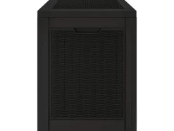 furnicato Universalboxen|Auflagenboxen|Gartenbox Schwarz 55,5x43x53 cm Polypropylen