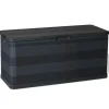 furnicato Universalboxen|Auflagenboxen|Gartenbox Schwarz 117×45×56 cm