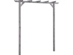 Garten-Pergola Grau 200x40x205 cm Imprägniertes Kiefernholz*furnicato Hot