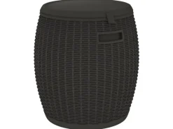 furnicato Kühlboxen|4-in-1 Gartenbox Schwarz Polypropylen