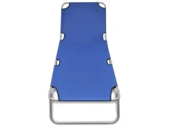 furnicato Sonnenliegen|Klappbare Sonnenliege Pulverbeschichteter Stahl