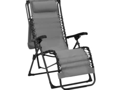 furnicato Sonnenliegen|Liegestuhl Klappbar Textilene Grau