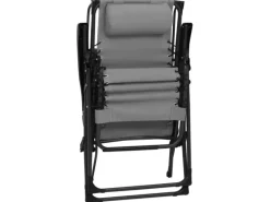 furnicato Sonnenliegen|Liegestuhl Klappbar Textilene Grau