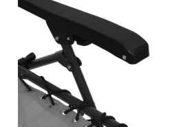 furnicato Sonnenliegen|Liegestuhl Klappbar Textilene Grau