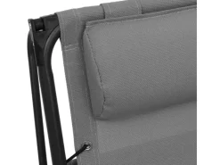 furnicato Sonnenliegen|Liegestuhl Klappbar Textilene Grau