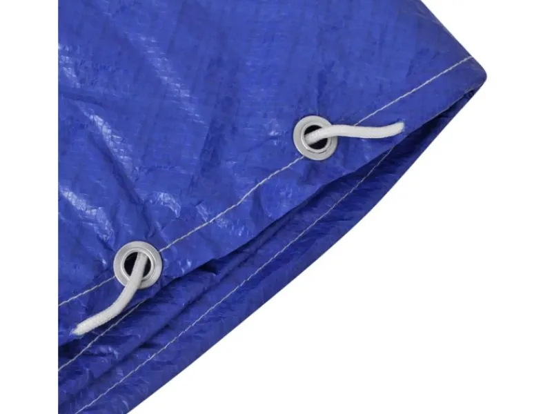 Poolabdeckungen 2 Stk. PE Rund 460 cm 90 g/m²*furnicato Best