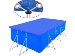furnicato Pool Abdeckung|Poolabdeckungen 2 Stk. PE Rechteckig 90 g/m² 394x207 cm