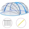 furnicato Poolüberdachung|Einbaupools|Pool-Kuppel Oval 530x410x205 cm