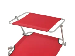 furnicato Sonnenliegen|Sonnenliege mit Sonnenschutz Stahl