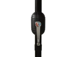 furnicato Sonnenschirme|Sonnenschirm mit Aluminium-Mast 3-lagig Schwarz 3 m