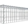 Gabiona Feuerschalen|Gabione-Anbaukorb Typ 3 30 x 100 x 30 cm Maschenw 5 x 10 cm