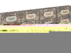 Gabiona Feuerschalen|Gabione-Anbaukorb Typ 2 100 x 100 x 20 cm Maschenw 10 x 10 cm