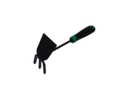 Galaflor Gartenhandgeräte|Doppelhacke aus Stahl mit Kunststoffgriff 3 Zinken