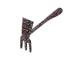 Galaflor Gartenhandgeräte|Doppelhacke aus Stahl mit Blumenmotiv