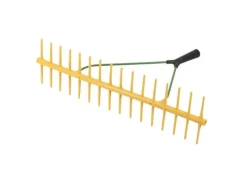 Doppelseitiger Gartenrechen aus Kunststoff mit 32 Zinken*Galaflor Outlet