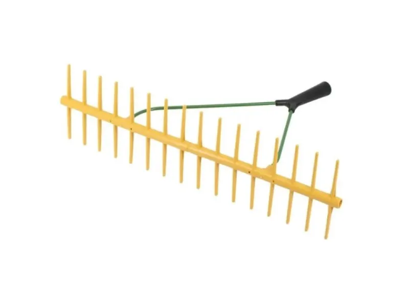Doppelseitiger Gartenrechen aus Kunststoff mit 32 Zinken*Galaflor Outlet