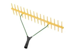 Doppelseitiger Gartenrechen aus Kunststoff mit 32 Zinken*Galaflor Outlet