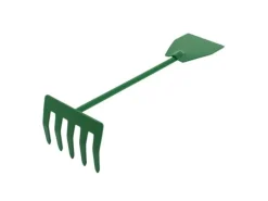 Galaflor Gartenhandgeräte|Friedhofsgerät mit 5 Zinken und Blatt