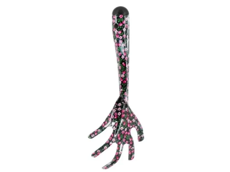 Galaflor Gartenhandgeräte|Handgrubber aus Stahl mit Blumenmotiv