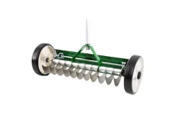 Galaflor Vertikutierer|Rasenlüfter|Handvertikutierer mit Stiel und Rädern