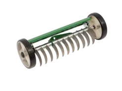 Galaflor Vertikutierer|Rasenlüfter|Handvertikutierer mit Stiel und Rädern