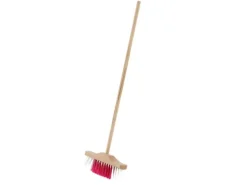Kinder Galaflor Kinder-Gartengeräte|Besen|Kinderbesen mit Pinken Borsten und Holzstiel