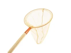 Kinder Galaflor Kinder-Gartengeräte|Kinderkescher in Orange mit Holzstiel