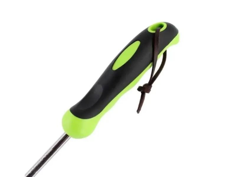 Galaflor Gartenhandgeräte|Kleinfächerbesen aus Edelstahl mit Kunststoffgriff 8 Zinken