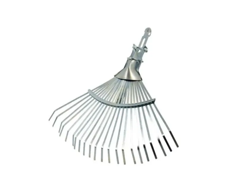 Laubbesen aus Verzinktem Metall 22 Zinken Verstellbar 27 bis 50 cm*Galaflor New