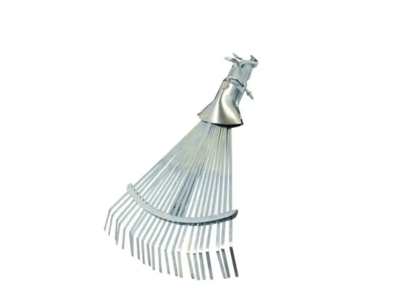 Laubbesen aus Verzinktem Metall 22 Zinken Verstellbar 27 bis 50 cm*Galaflor New